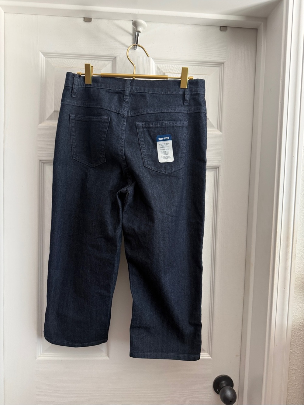 Deep Indigo Cropped Women's Capris - Classic Stretch Denim
